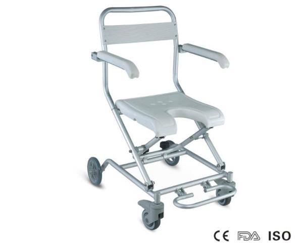 Aluminum Folding Medical Bath Bench Shower Tools Wheelchair With Rust Proof
