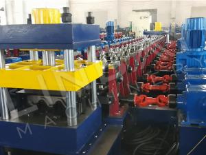 Wholesale W Beam Thrie Beam Highway Guardrail Machine 11KW Gearbox Drive Cast Iron Structure from china suppliers