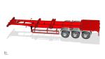 Hot selling 3 Axles High Quality Heavy Load Capacity Trailer Skeleton Parts