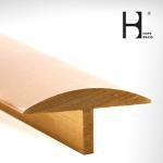 Solid Golden Brass T Moding Plate / Extruding Copper T Slot Frames