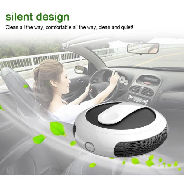 Usb Air Freshener Purifier , FCC Activated Carbon Hepa Filter Pm2 5