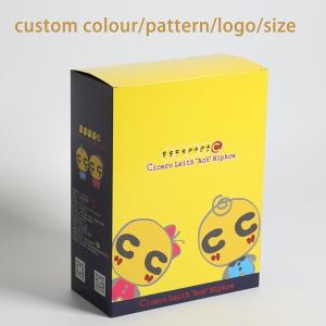 Wholesale Yellow Tuck End Paper Packaging Box With Transparent Window for Mobile Phone Accessories from china suppliers