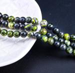Serpentine Jade Round Bead Natural Crystal Gemstone Loose Bead Strands for DIY