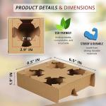 Disposable Cup Holder for Hot or Cold Drinks 2cups 4 Cups Drink Carrier with