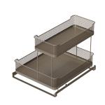 Under Sink Organizer Sliding Basket Bathroom Storage Rack Ultimate Space-Saving