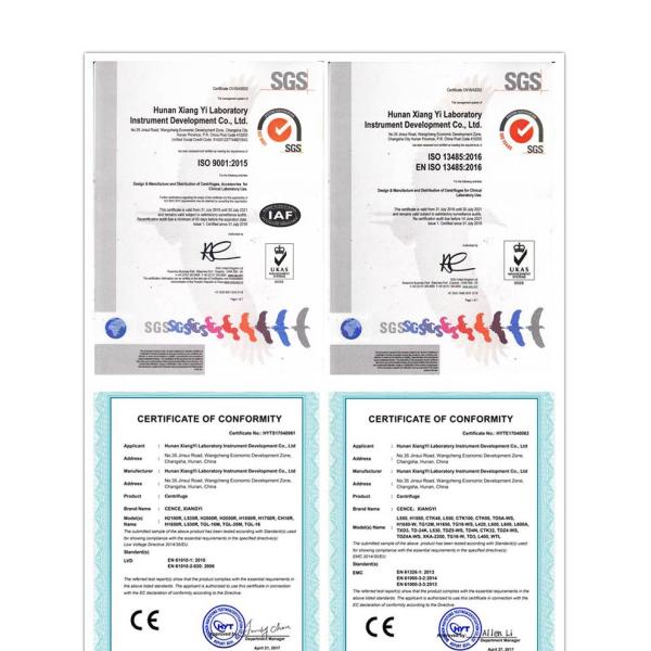 CLT55R Low Speed Centrifuge 5500r/min 4x750ml Capacity
