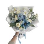 58CM * 58CM Customized Lizhiran Solid Color First Love Paper Bouquet Wrapping