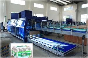 Wholesale Full Automatic PE Film Heat Shrink Wrapper Liquid Packing Machine For Pet Bottle from china suppliers