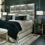 Ornate 450mm Modern Drawer Nightstand 0.55m Contemporary Side Table Bedroom