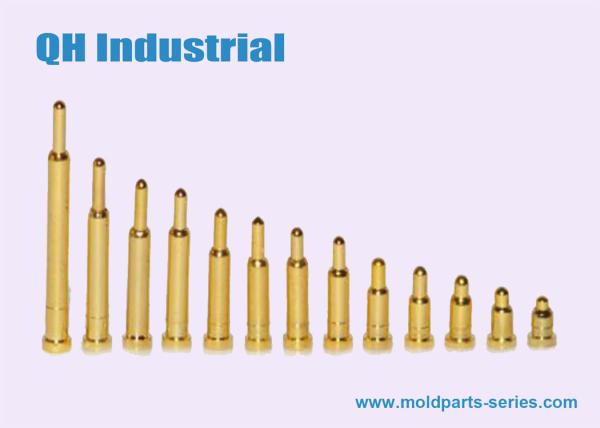 90 Degree Bending Single Head Doubel Head Gold Plating Pogo Pin ,Spring Loaded