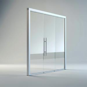 Wholesale Aluminum Frame Full View Single Glazed Glass Partition Wall for Modern Offices from china suppliers