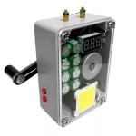 Hand Generator Box Emergency Power Bank USB Phone Charger Lighter Manual Power