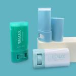 20g Green/Blue ellipse smooth bottle with Green/Blue/White lid for fragrance and