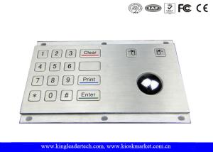 Wholesale Optical Trackball Industrial Numeric Keypad USB Stainless Steel With 16 Keys from china suppliers