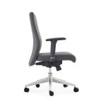 MID Back Leather Visitor Chair PU/Pvc Upholstery For Office Meeting Room