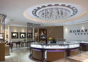 Wholesale Commercial Display Cases / Jewellery Showroom Furniture Decorated With LED Lights from china suppliers