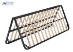 60'' Queen Size Metal Platform Bed Frame With Wood Slats