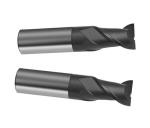 2- Flute Sharp Flattened Carbide Flat End Mill PM - 2FL High Speed General