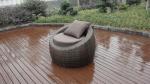 4pcs poly rattan pool furntiure