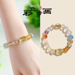 Natural Crystal Stone Amethyst Rose Quartz Turquoise Onyx Agate Beads For Women