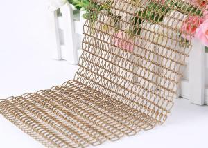 Wholesale Bronze Spiral Wire Softness Flexible Mesh Curtain For Decoration from china suppliers