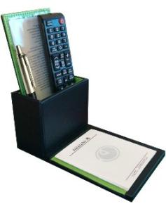 Wholesale Hotel Guestroom Leather Note Pad Plus TV controller holder from china suppliers