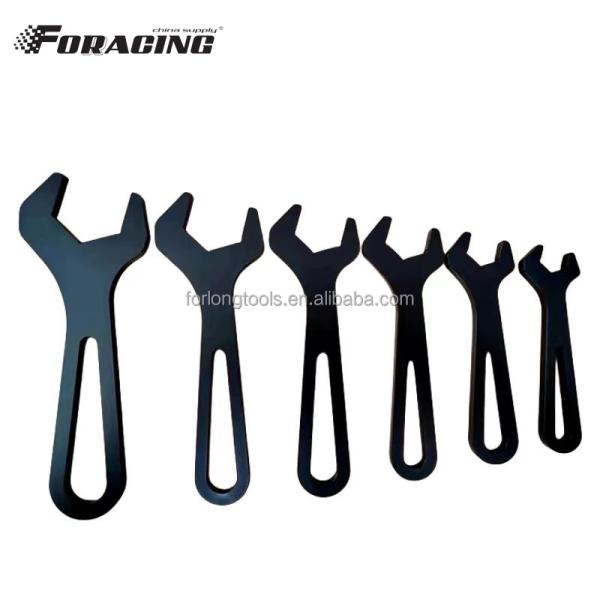 Universal Car Fitment 6PCS AN Spanner Set for AN4-AN16 Fittings Racing CNC Parts in Black Aluminum