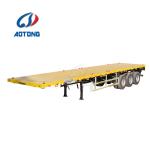 Double Axle 40 Feet Flatbed Trailer 3 Axle 40ft Container Flatbed Semi Trailer