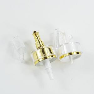 Wholesale Plastic Cap Luxury 24mm UV Plating Gold Color Lotion Dispenser Pump for Acrylic Bottle from china suppliers