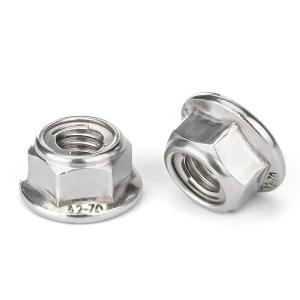 Wholesale Steel Sheet Hex Flange Lock Nut With Metal Insert Grade 8 GB /T 6187 from china suppliers