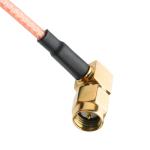ROHS RF Coaxial Connectors RG316 Cable RA SMA Plug Right Angle Plug Cable