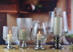 Handblown Vintage Tall Crystal Vases For Centerpieces