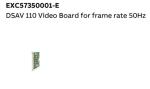 DSAV 110 EXC57350001-E ABB Video Board for frame rate 50Hz