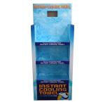 Patterned 3 Tier Cardboard Display , Commercial Retail Store Floor Displays