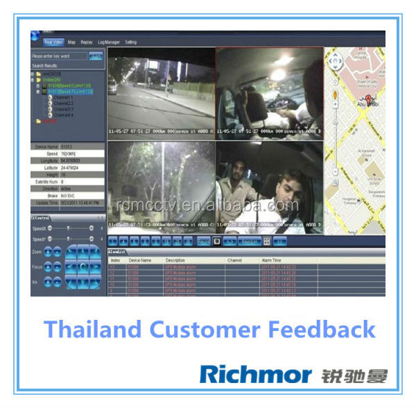 4CH SD Card Mobile DVR Vehicle MDVR with H.264 Compression Format and Recording