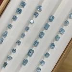 10 Mohs Loose Lab Made Blue Diamonds Marquise Cut IGI Certified