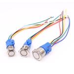16MM Waterproof Metal Switch Button Wire Electronic Turnbuckle Cable ON-OFF
