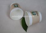 180ml Food Grade Disposable Cold Drink Paper Cups For Frozen Yogurt / Ice Cream