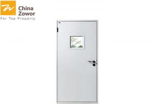 Wholesale BS Certified White Color 90 Minute Insulated Fire Door With Vision Panel from china suppliers