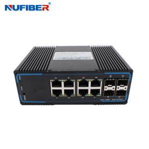 Wholesale IP44 4 Port Managed Industrial Switch With 4 Sfp 4 KV Ethernet Surge Protection from china suppliers