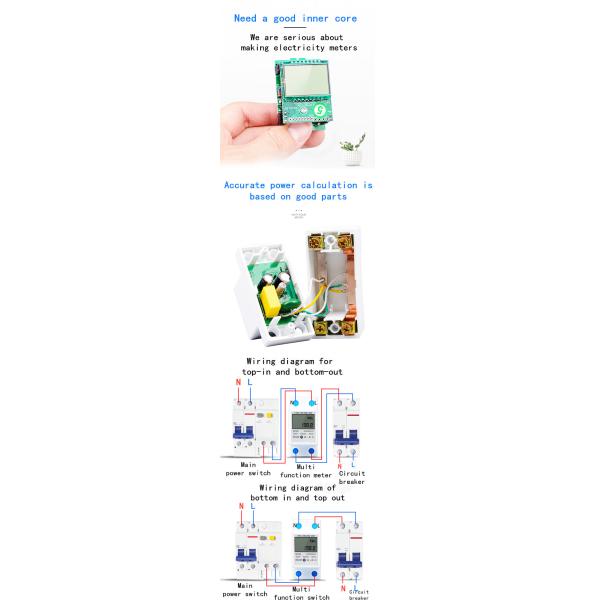 High Quality Single Phase Industrial Watt Hour Meter with LCD display