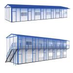 Galvanized Steel Frame Type K Prefab House Modular Container House