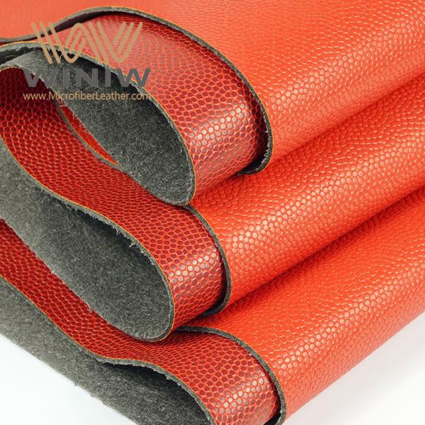 Basketball Textured Microfiber Synthetic Leather For Sofa Upholstery