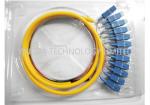 Industry 12 Core SC Fiber Optic Pigtail Breakout , FTTH SM LSZH SC Pigtail