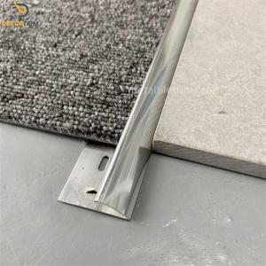 Wholesale Aluminum Curved Carpet Transition Strip Glossy Silver 9mm×3000mm from china suppliers
