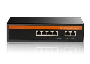 Wholesale Full 10 / 100Mbps 4+2 VLAN POE Switch 250m 4 POE Ports and 2 Uplink Ports from china suppliers