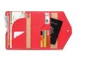 Eco Friendly PU Leather Travel Wallet For Passport And Tickets 18x12.5x2.5cm