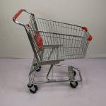 60L American Style Steel Shopping Cart Q195 Steel Chain Retail Shopping Trolley