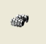 Powder Coating Extruder Machine Parts Sand Blast / Polishing Surfaces