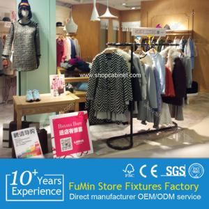 Wholesale Shop display system 4 Ways clothes hanging stand from china suppliers